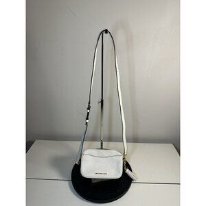 Michael Kors White Cross Body Bag With belt Loops
